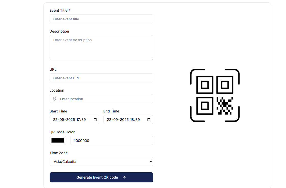 Event QR Generator