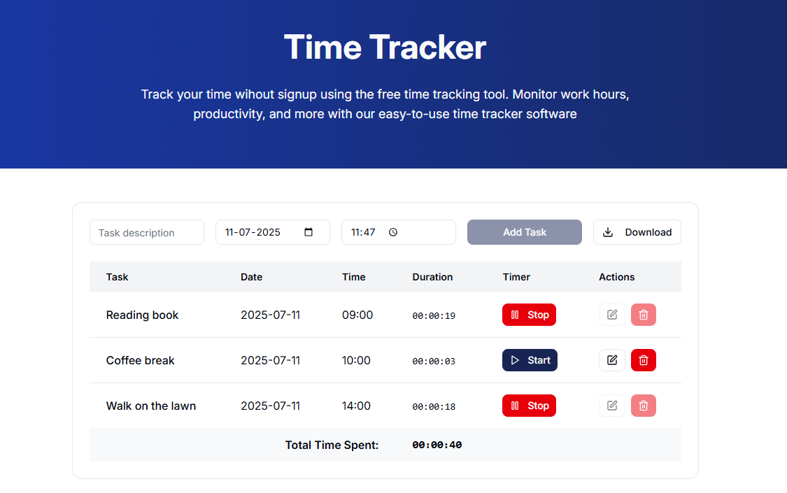 Time Tracker